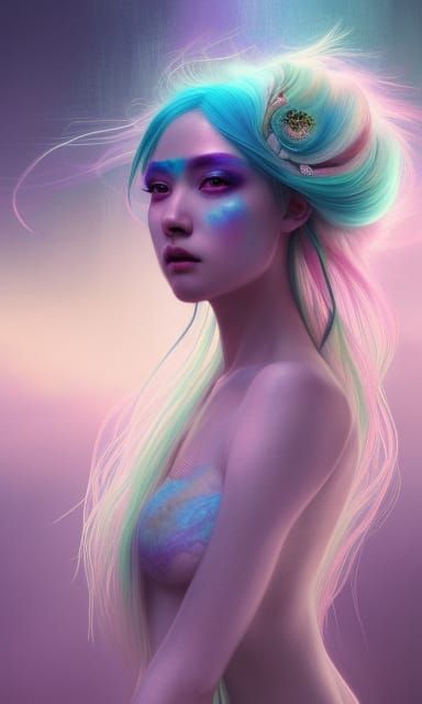 Beautiful pastel girl