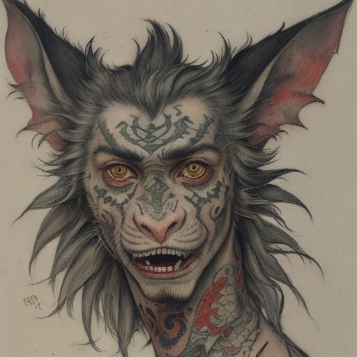Brave rat with dragon head tattoo
Tattooed rat by Rubens, Eg...