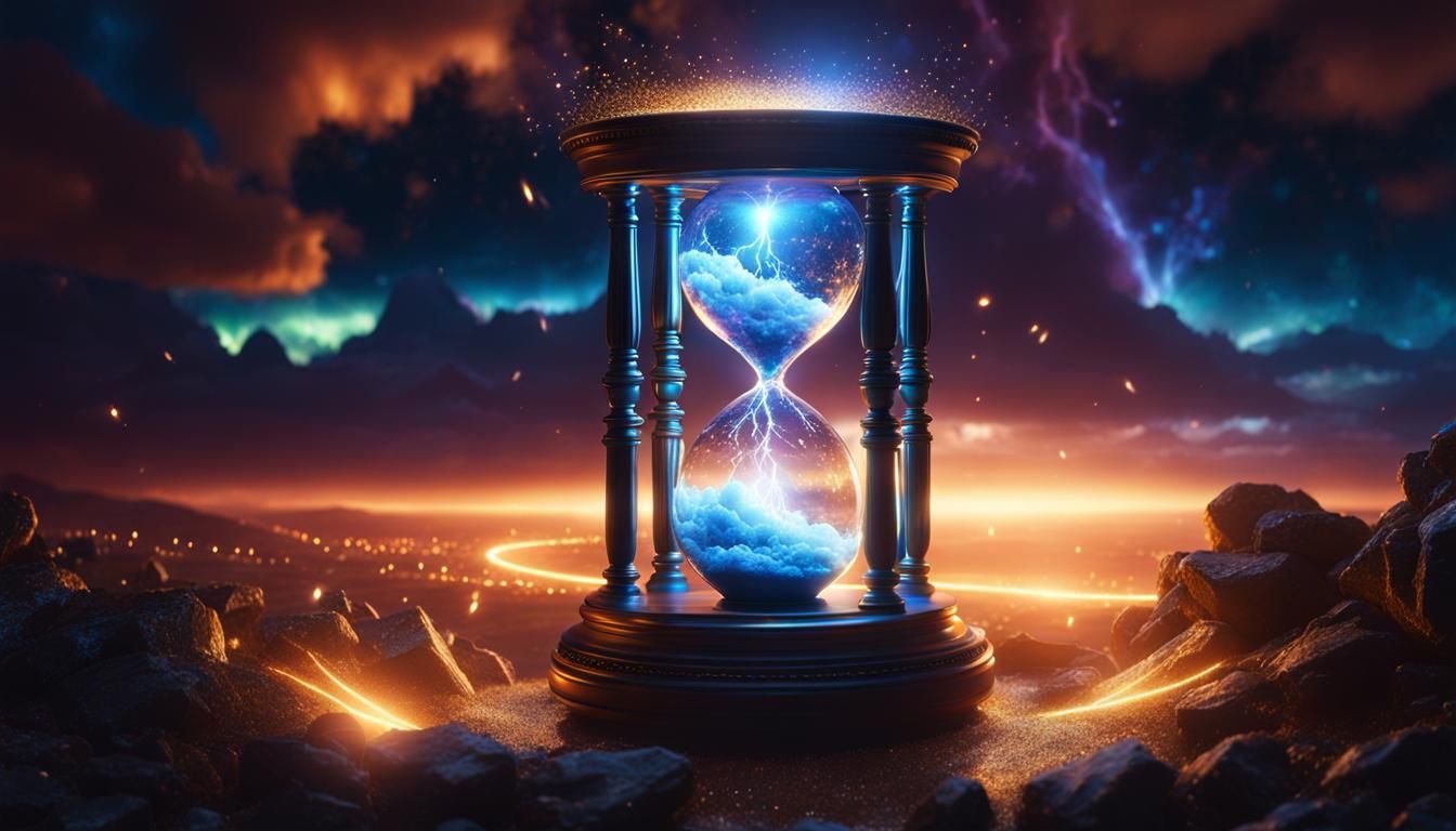 the power of eternity in an hourglass  by @undefined
