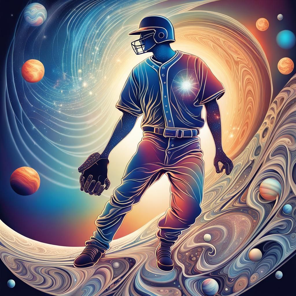 An intergalactic baseball player lll