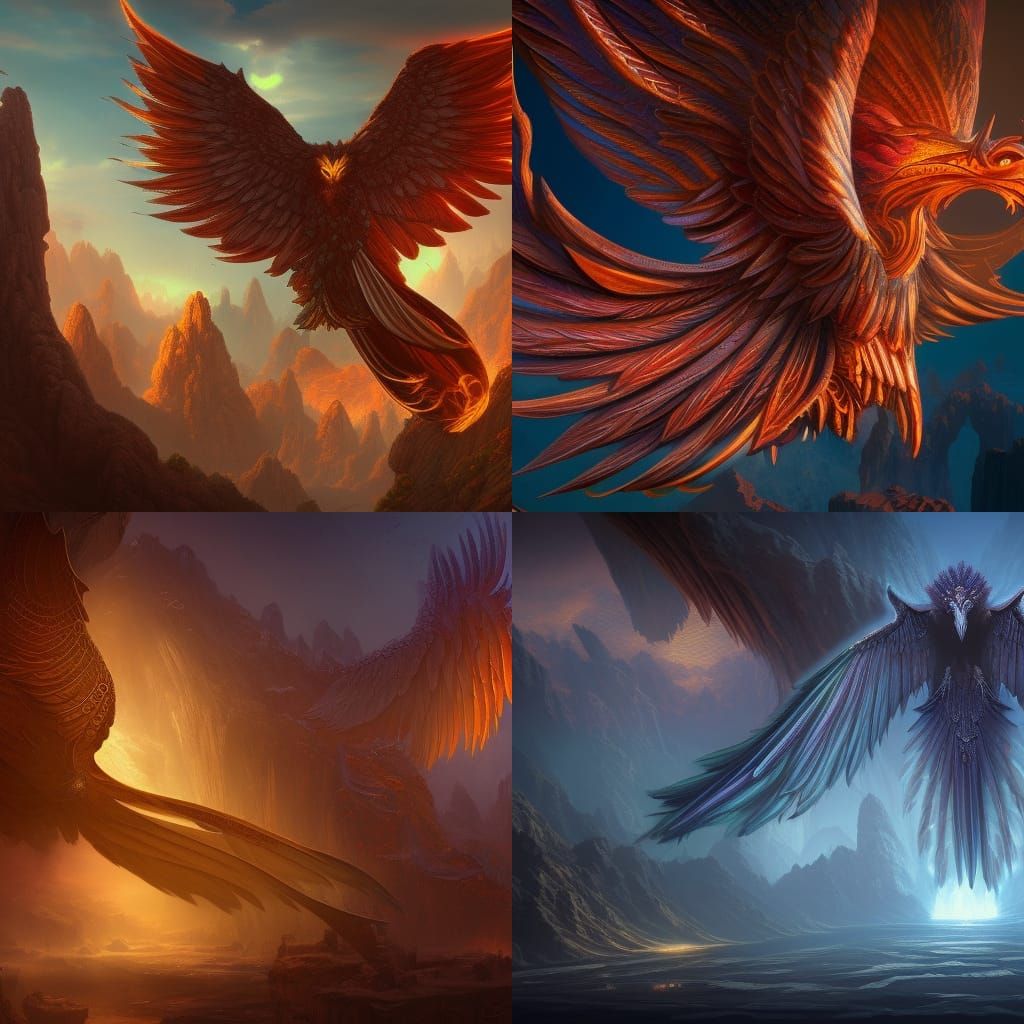 phoenix ornate - AI Generated Artwork - NightCafe Creator