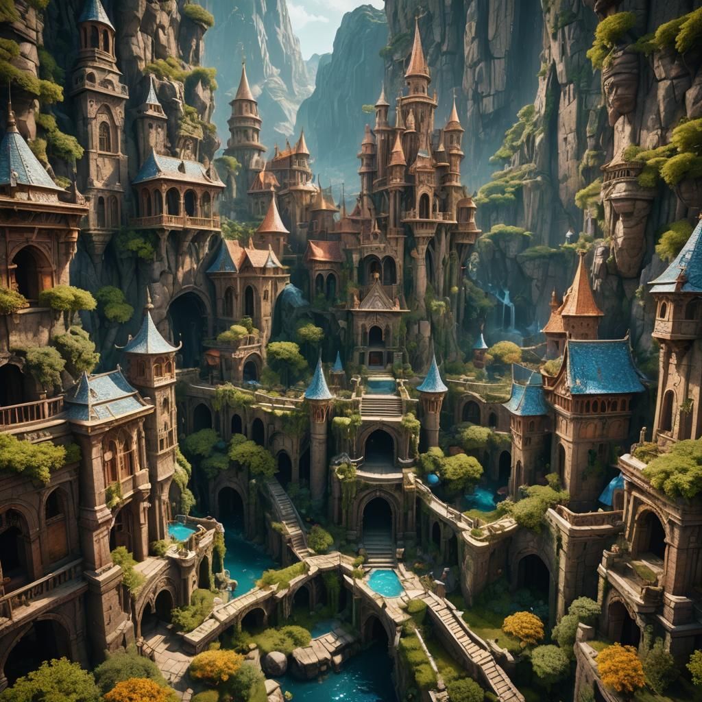 Fantastical AI Generated Art in Deep Color