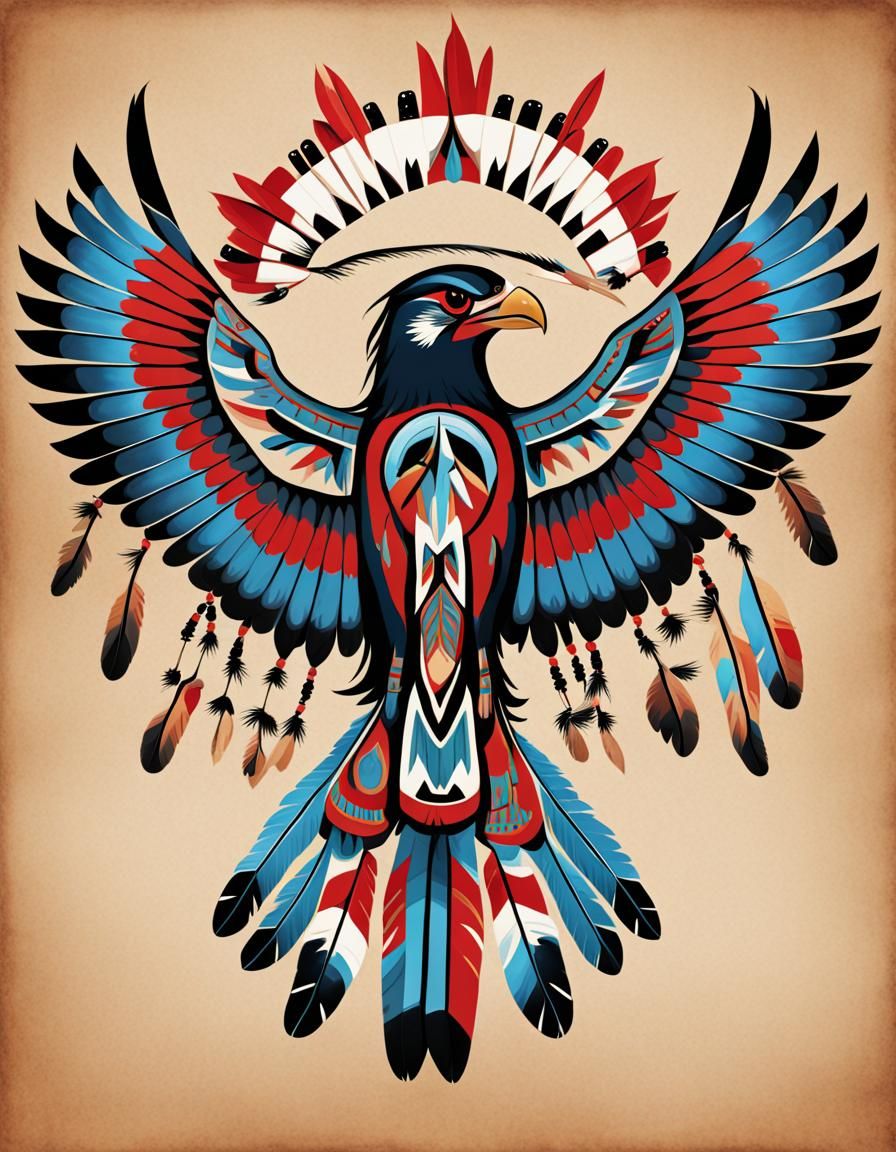 Native American Thunderbird - AI Generated Artwork - NightCafe Creator