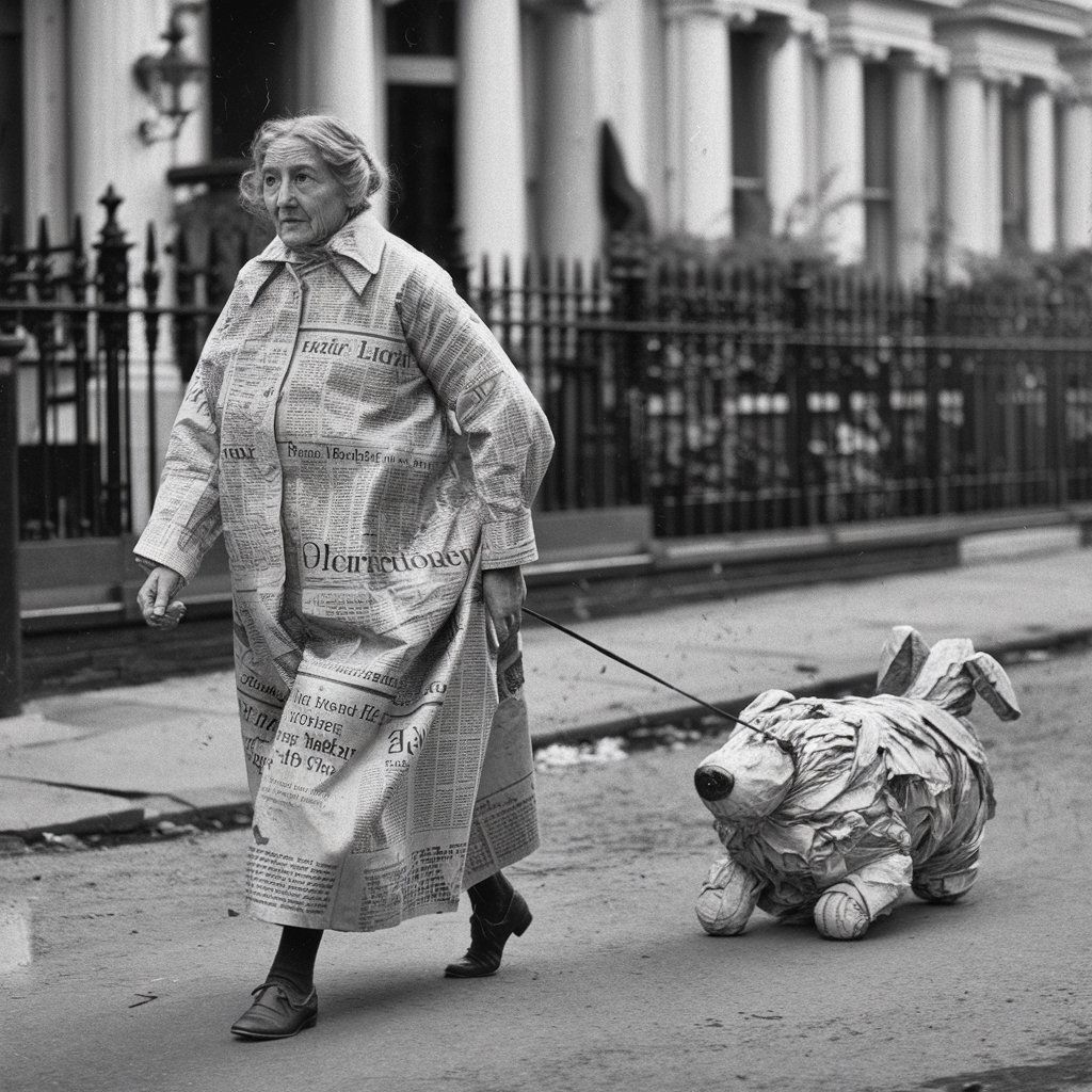 This is Hetty Green, "The world's worst miser".  She was so cheap that  she fashioned clothing from newspaper and insist...