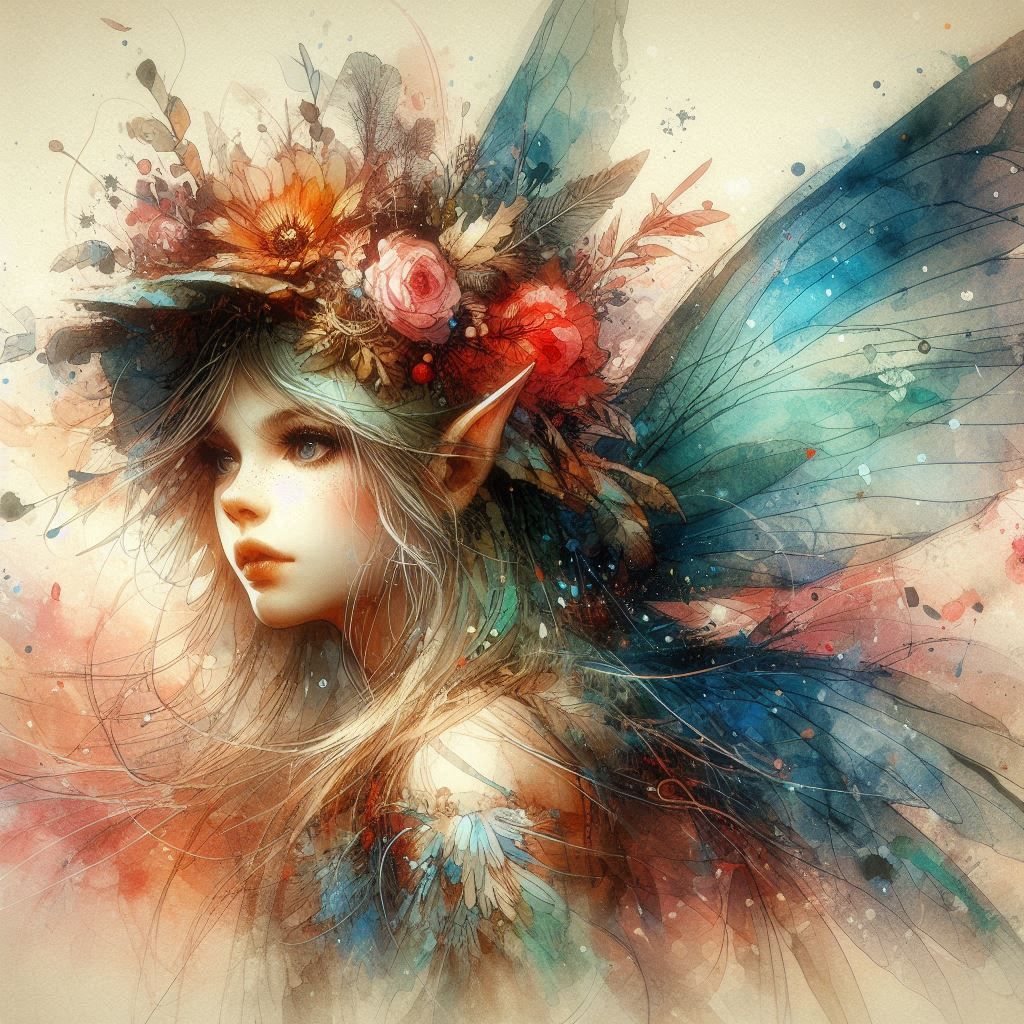 adorable fairy-tale fantasy creature portrait..