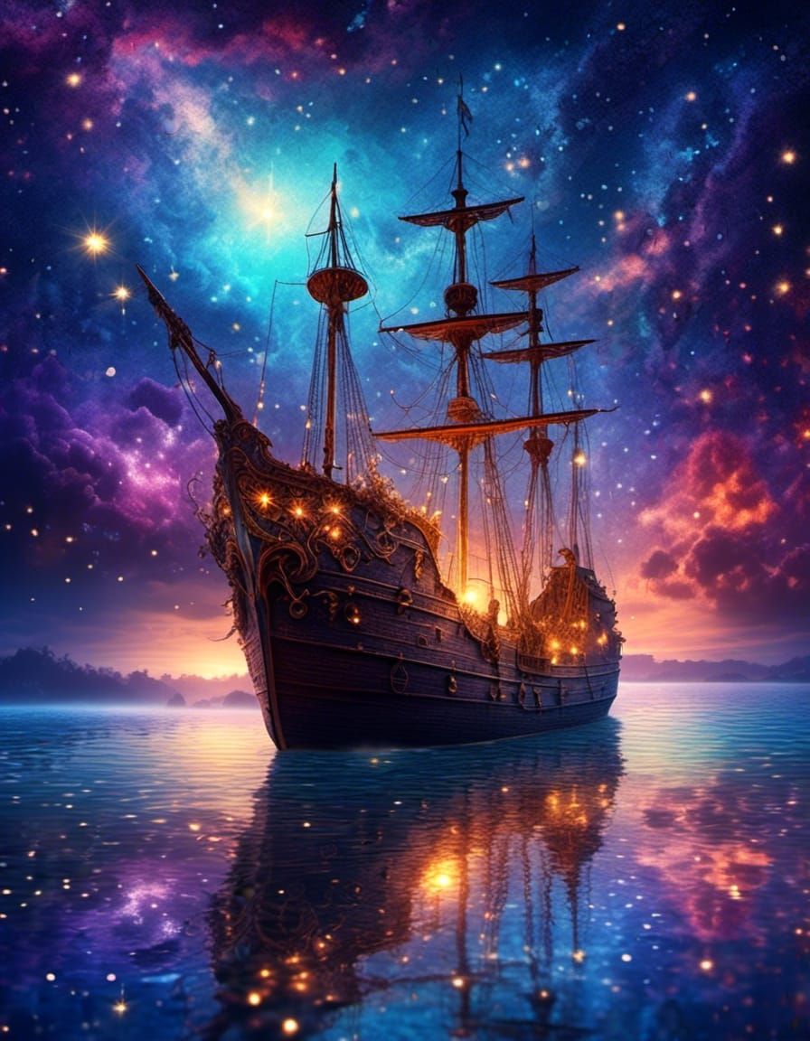 Calm Ocean Night  by @KuehlesBlondes