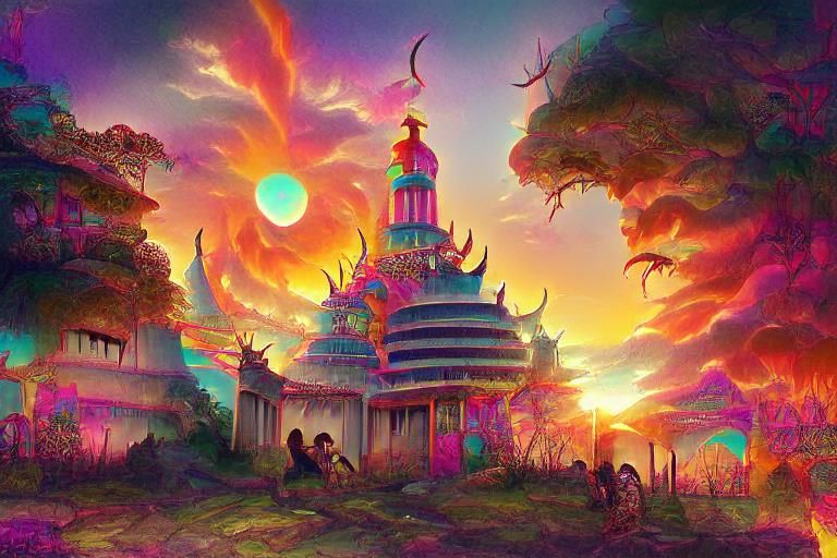 Temple Sunset 