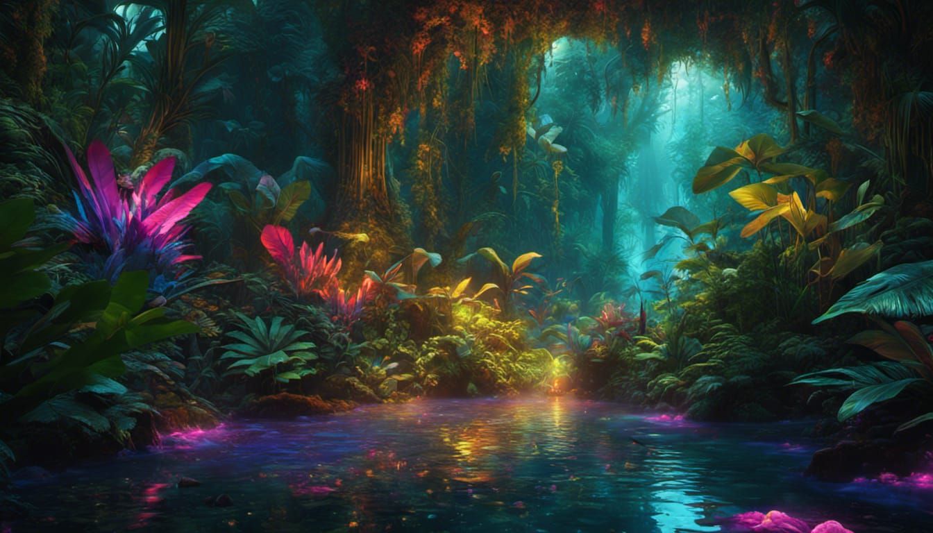 In the Jungle - AI Generated Artwork - NightCafe Creator