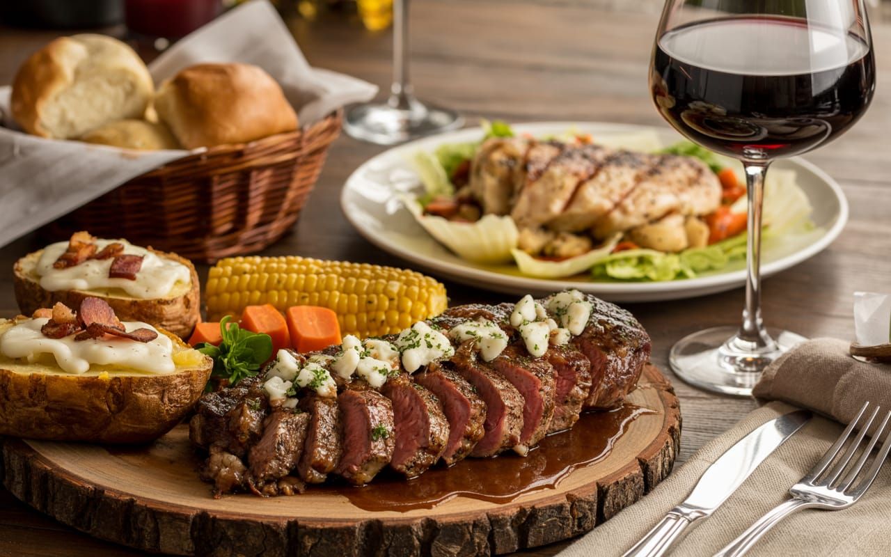 Succulent Steak Dinner...  by @AK