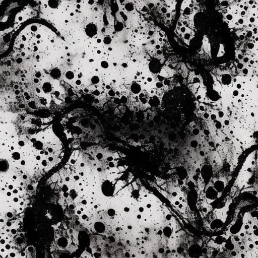 ink blotted parasite lady falls-black ink splashes-white ink...