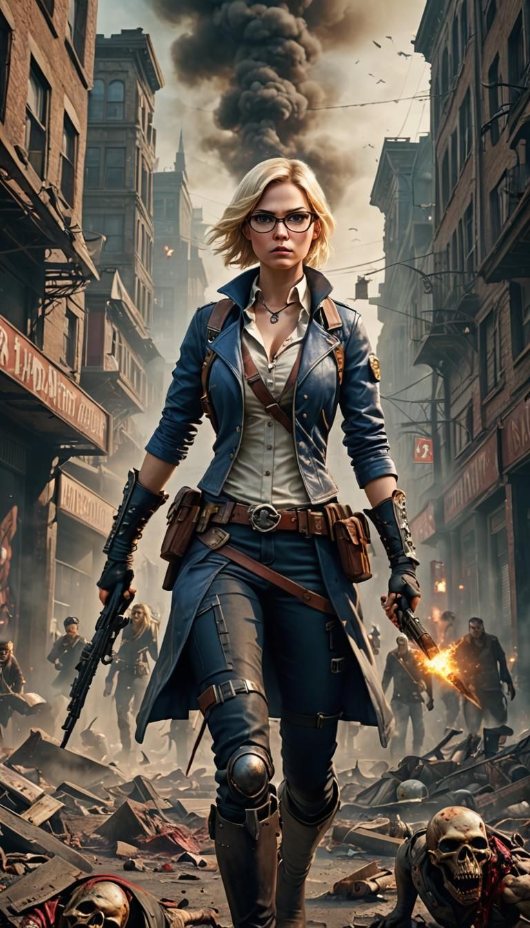 Doctor Abby Hunts Zombies, Seeking A Cure  by @IllustratedSJP