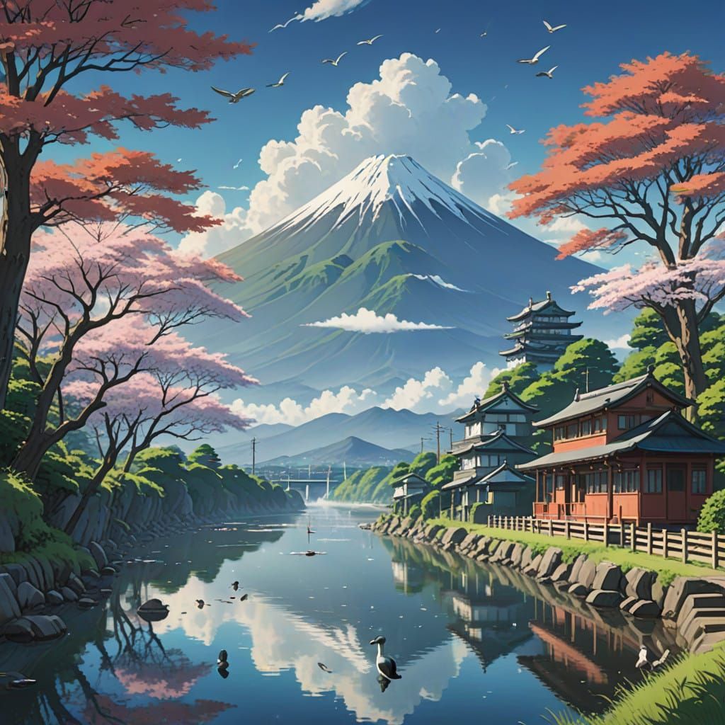 Japan River  by @X11Ronin