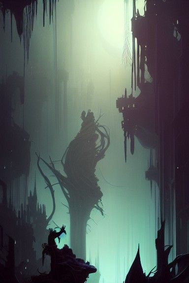 Limbo, a masterpiece, 8k resolution, dark fantasy concept ar...