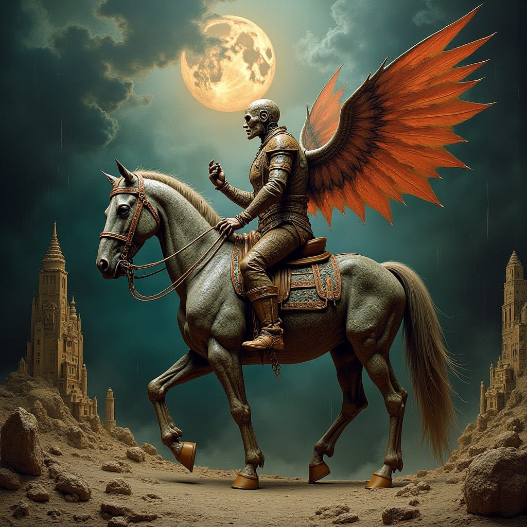 Der Reiter 2 - combined prompt by Otto Rapp