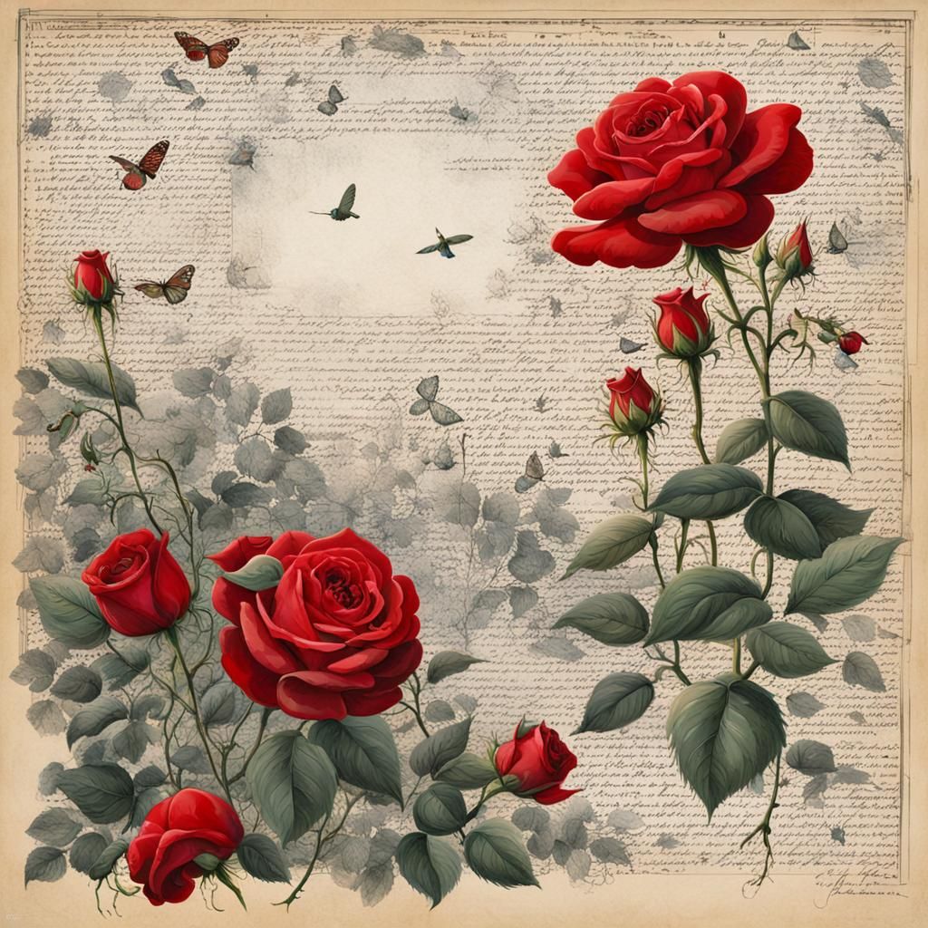 A tale of butterflies and roses  by @ThomasG