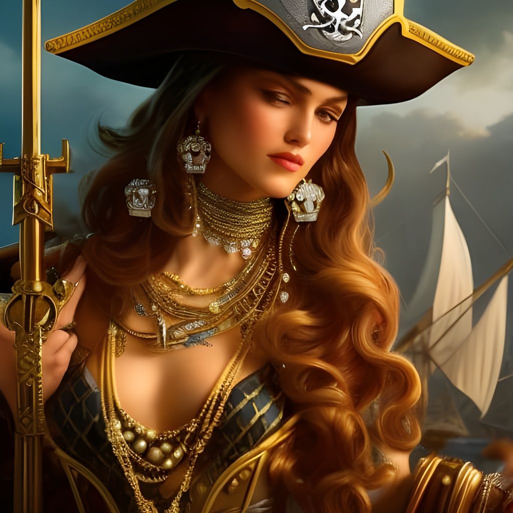 😉 Pirate ☠️ loving her jewelry 💍💎