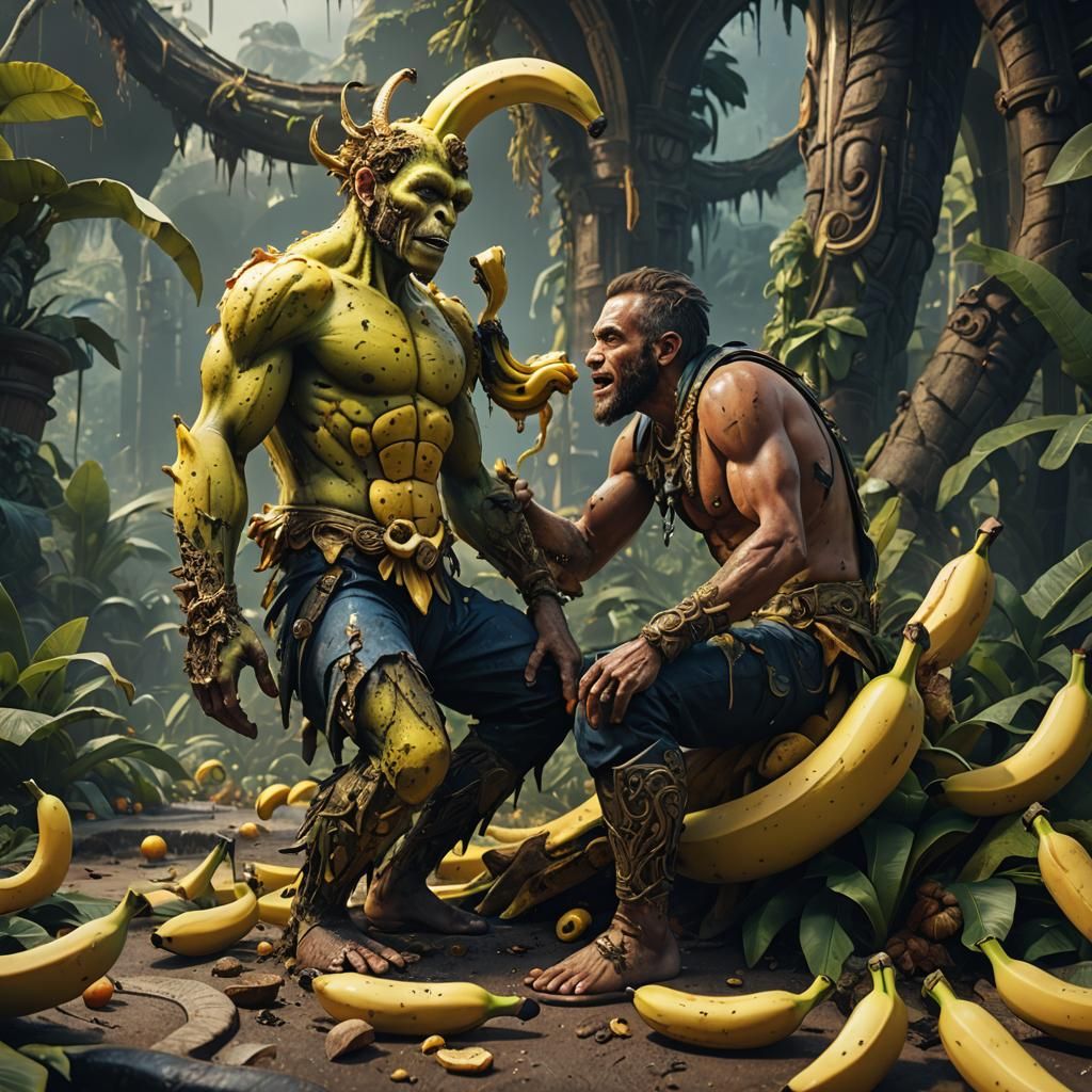 Banana eating someone’s bum