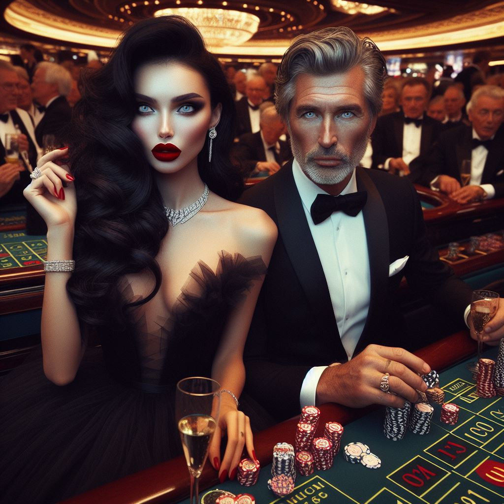 Anna at the casino tables