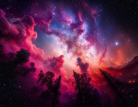 Forest nebula  by @Syncopated Synesthesia 