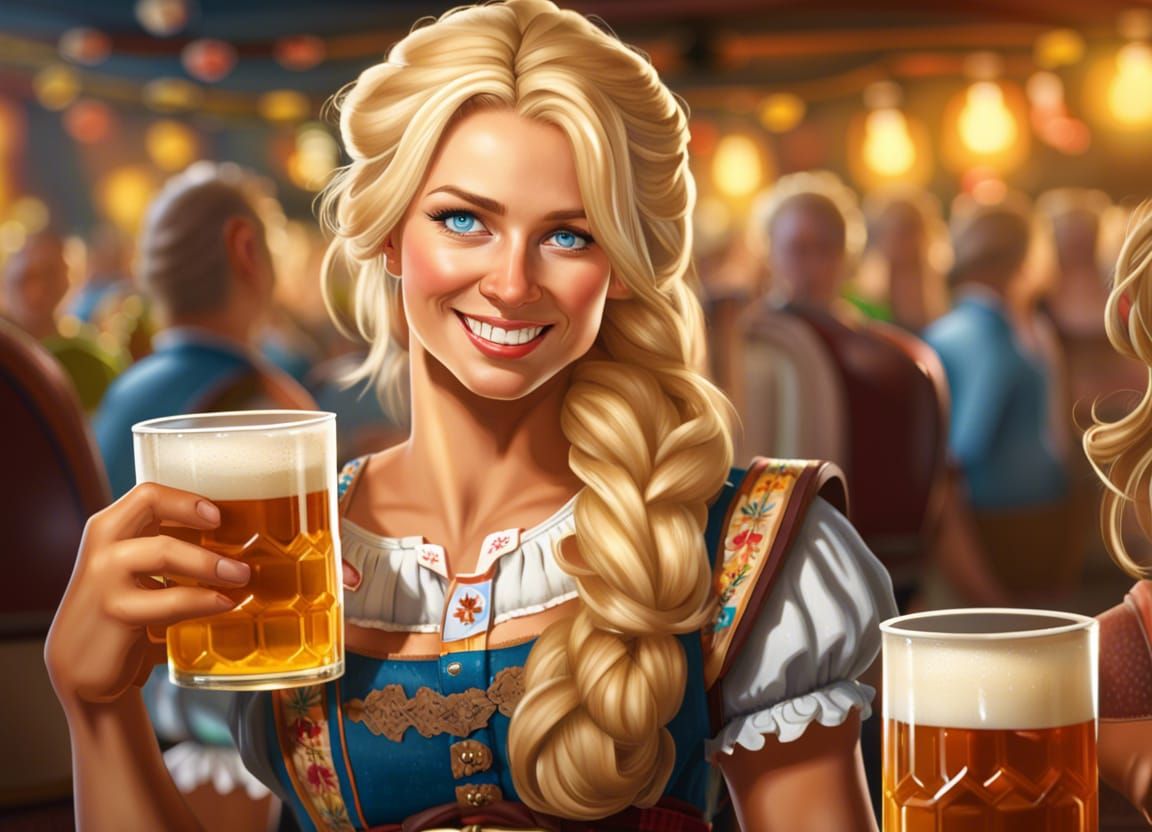 Enjoying the festivities of Oktoberfest!