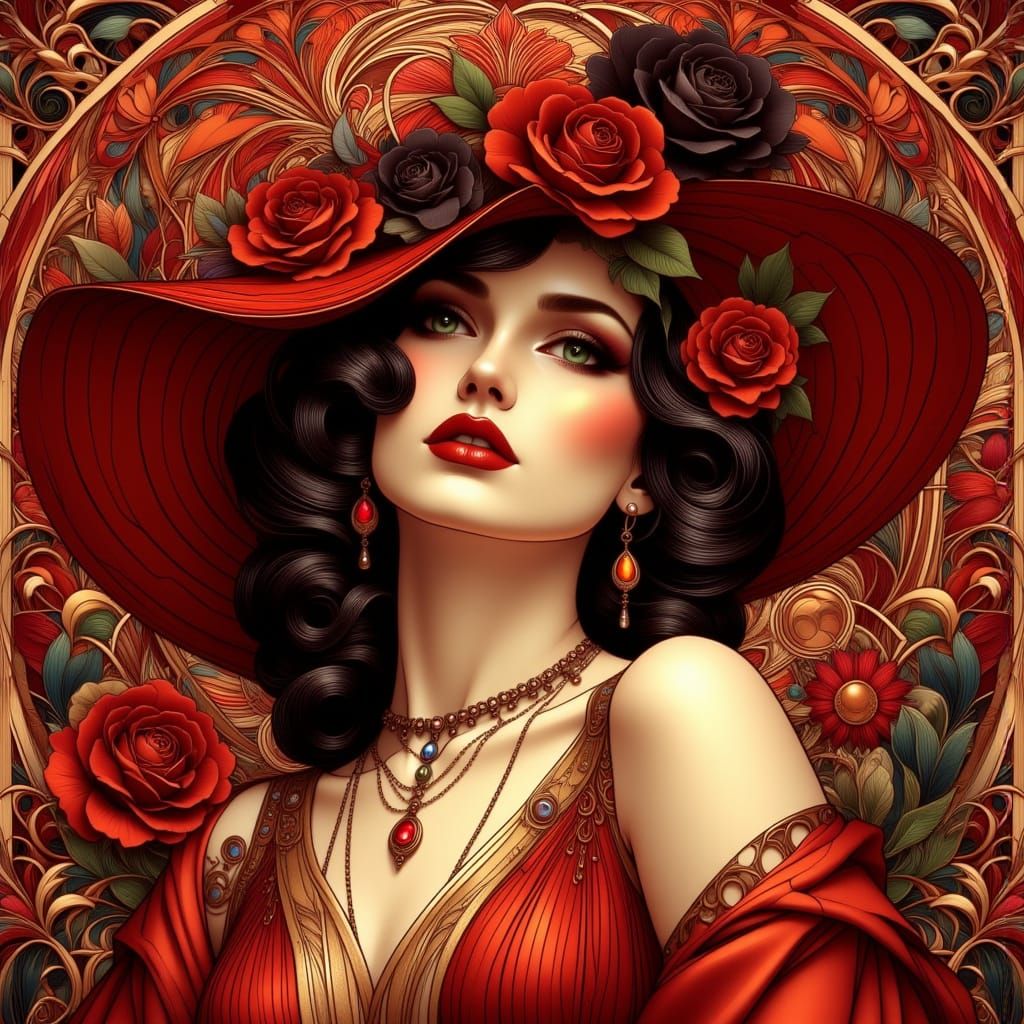 Lady in red  by @No1jmb