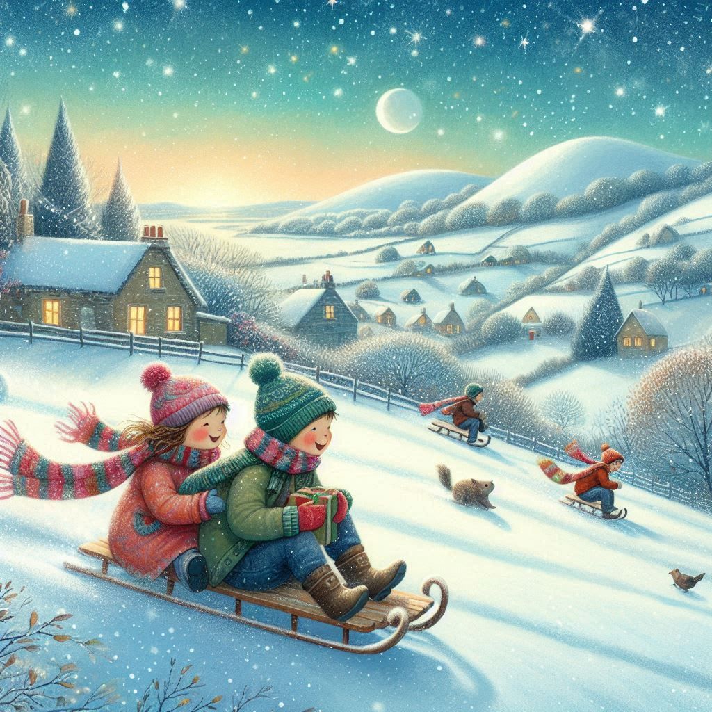 Sledding fun