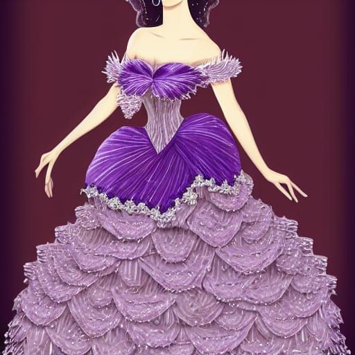 Amethyst Queen Ball Gown v2
