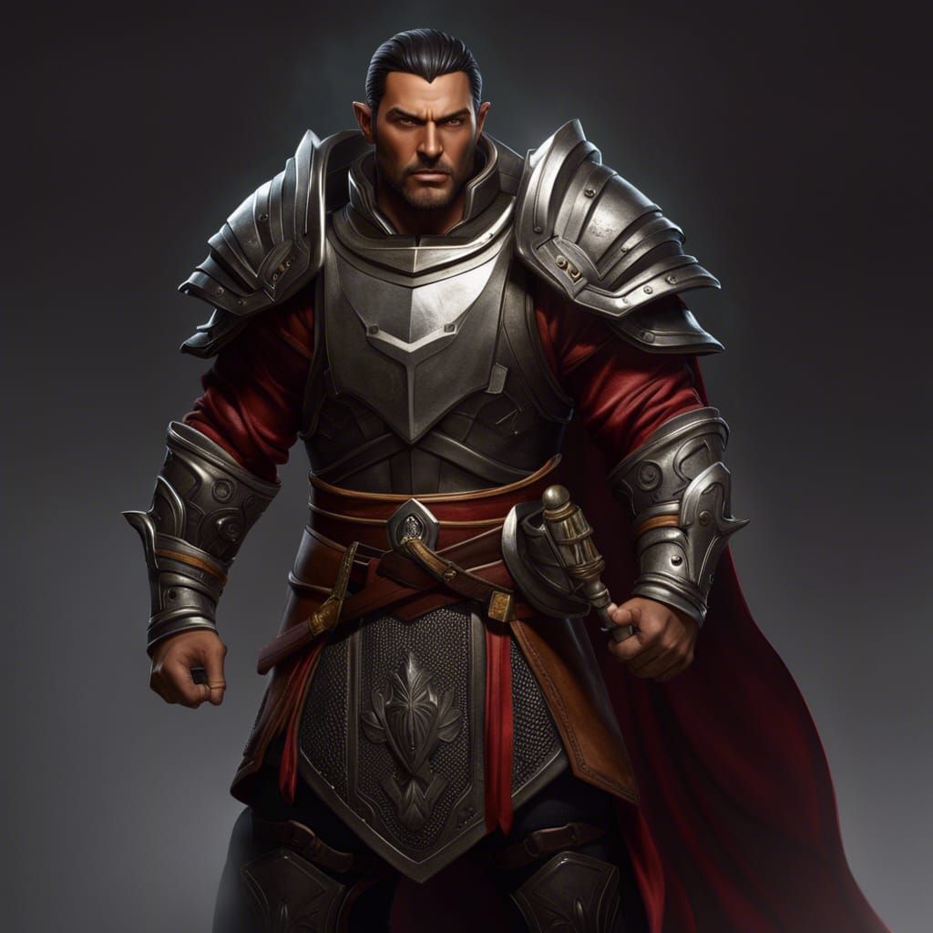 Miles Lucis the half orc-elf warrior-monk. The Light Fighter warrior ...