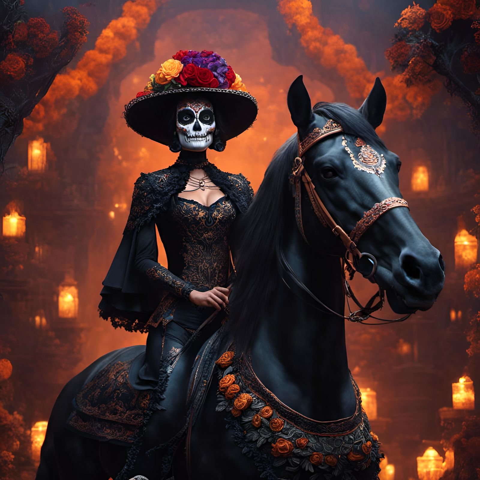 Día de los Muertos rider  by @Kalpine