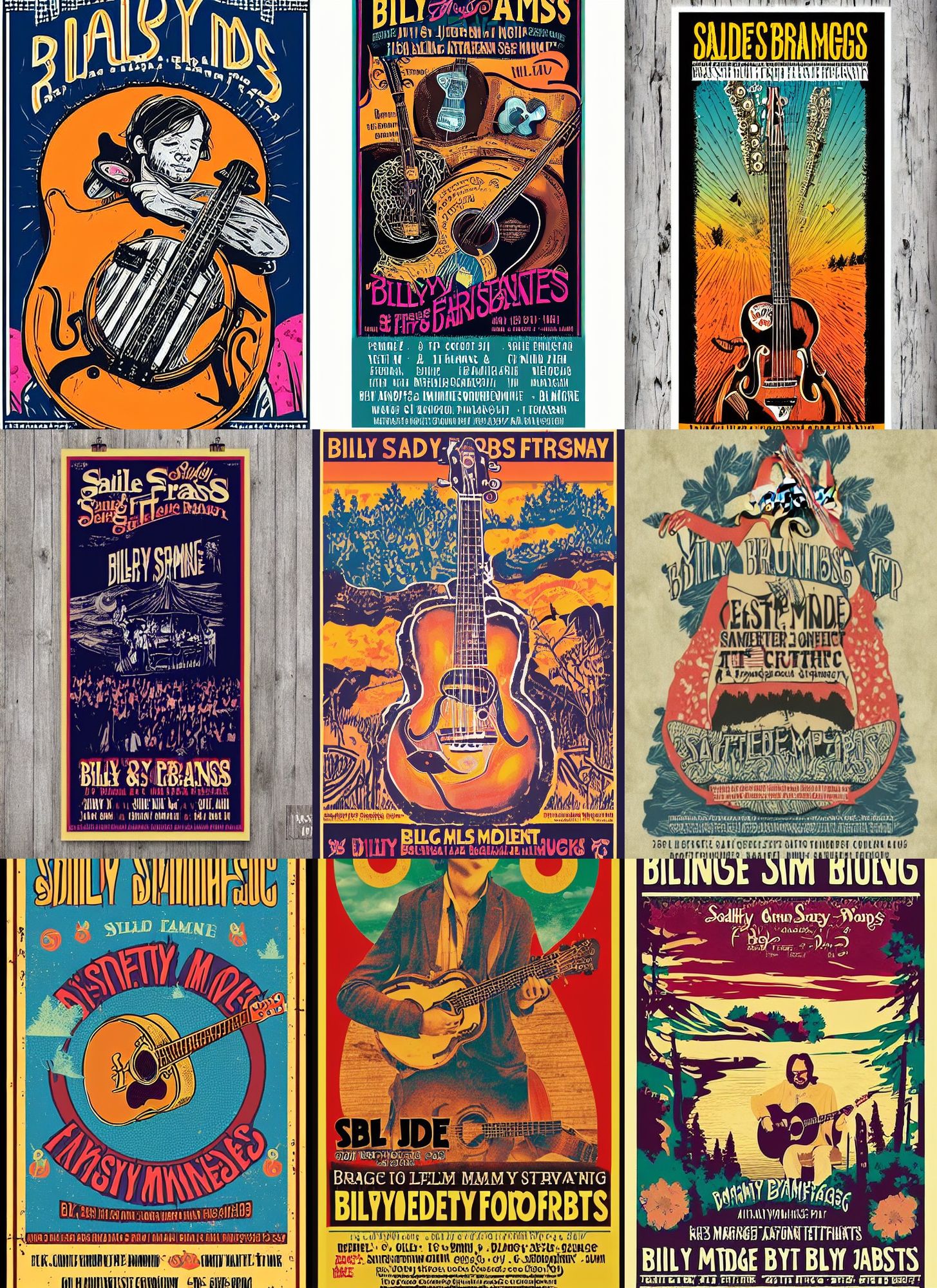 Poster art by Sadie May Bluegrass Music Festival Poster design