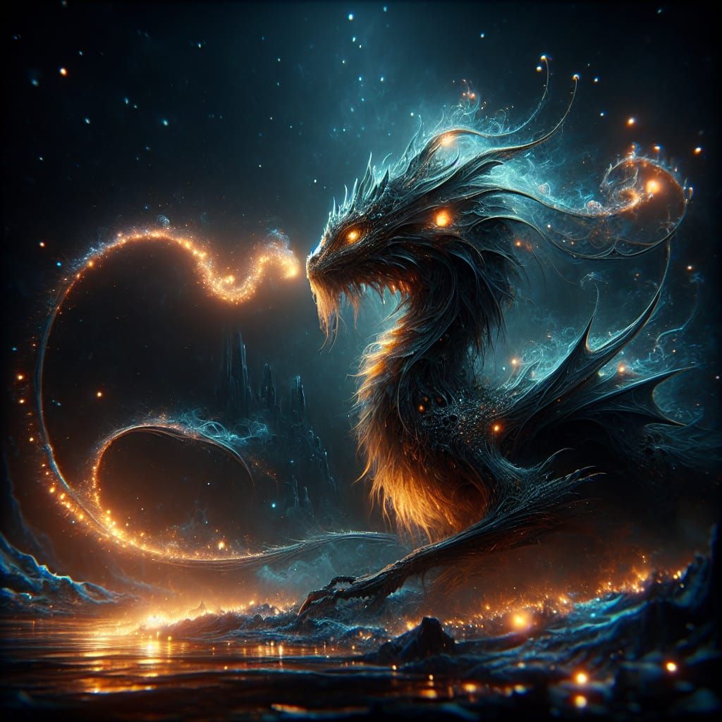 Aether dragon - AI Generated Artwork - NightCafe Creator