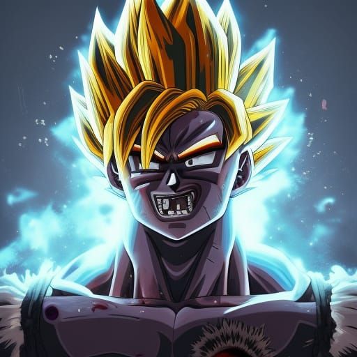 Saiyan Zombie Goku - AI Generated Artwork - NightCafe Creator