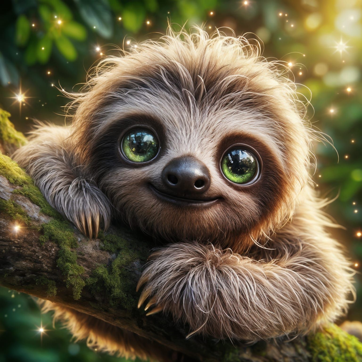 A cute sloth
