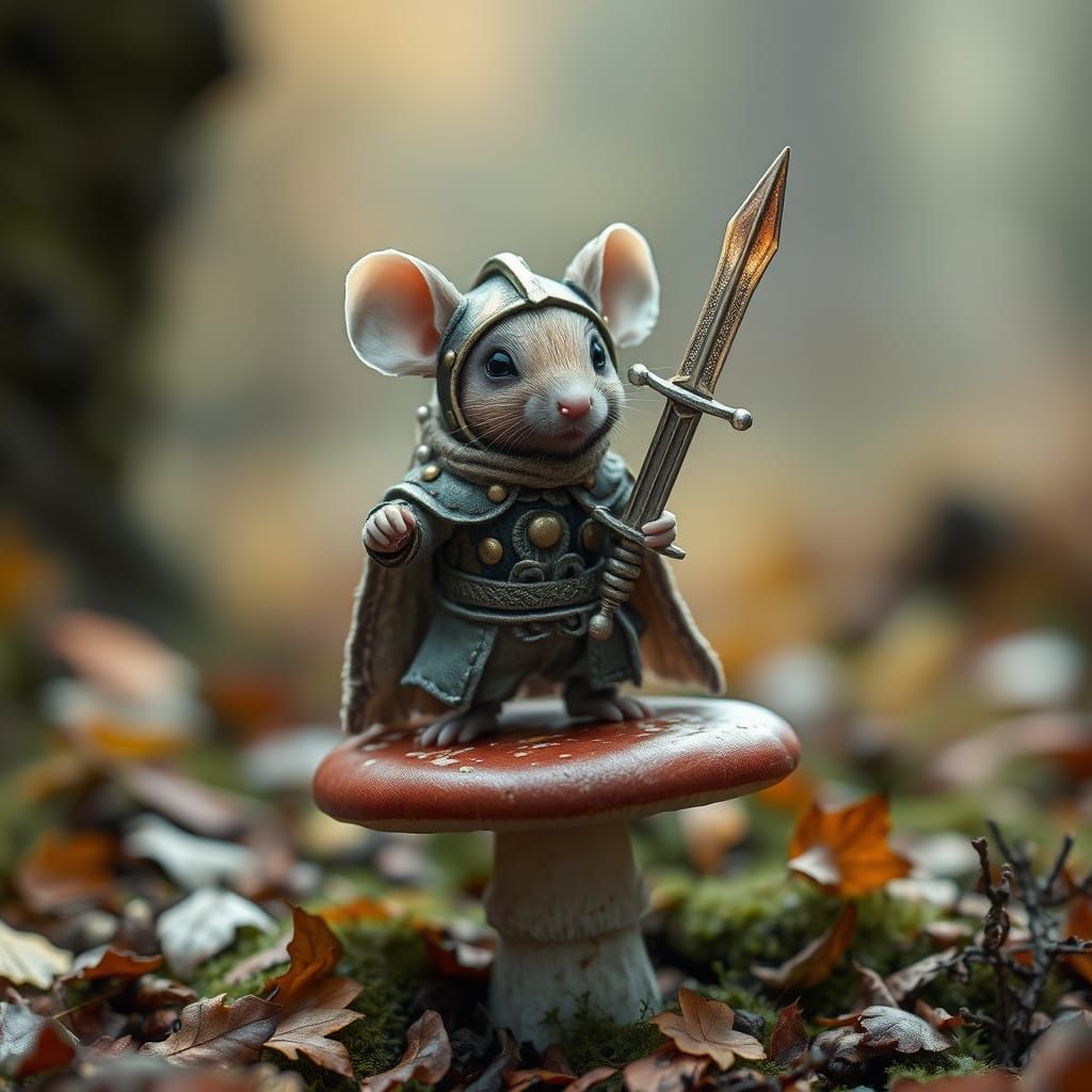 Mouse warrior   by @KragarSF