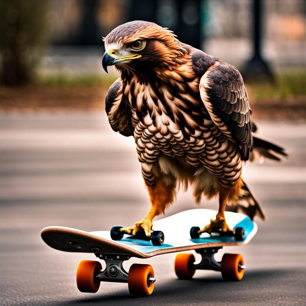 Tony the skating birb 03
