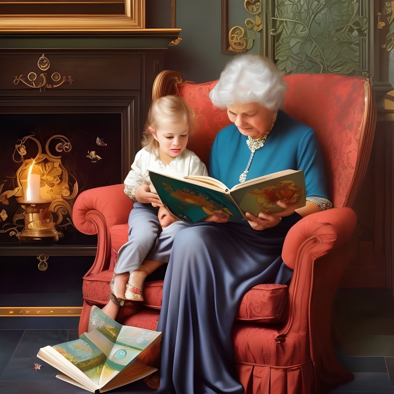 Teaching me to Love Reading  by @Art of Art