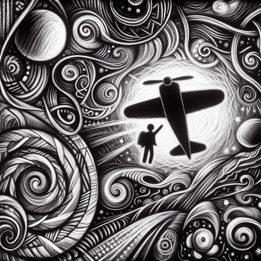 June Art Jam Images- plane