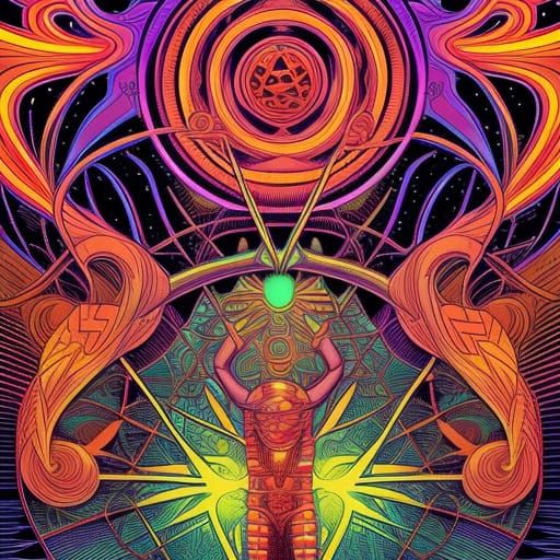 Psychedelic symbolism #3 - AI Generated Artwork - NightCafe Creator