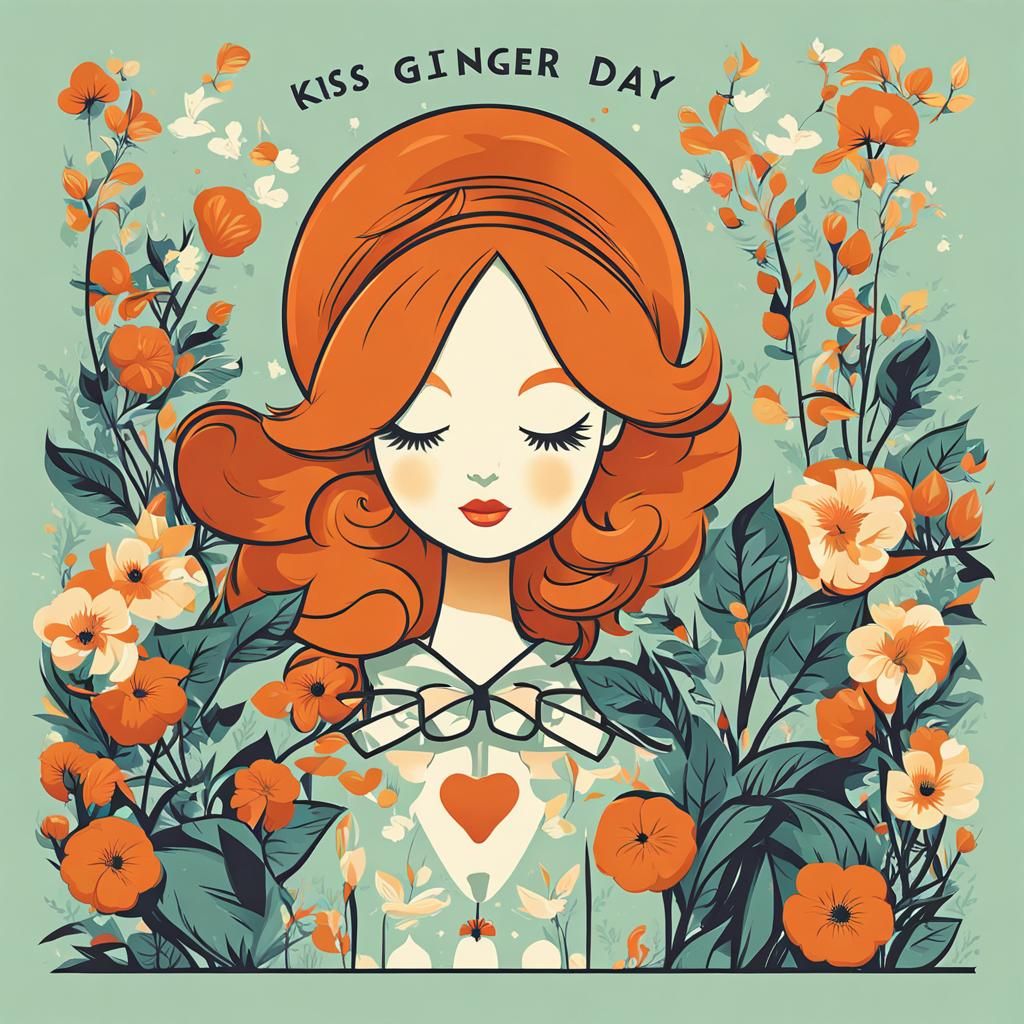 Kiss a Ginger Day AI Generated Artwork NightCafe Creator