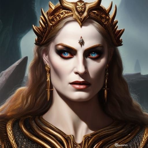 Norse Goddess Hela - AI Generated Artwork - NightCafe Creator