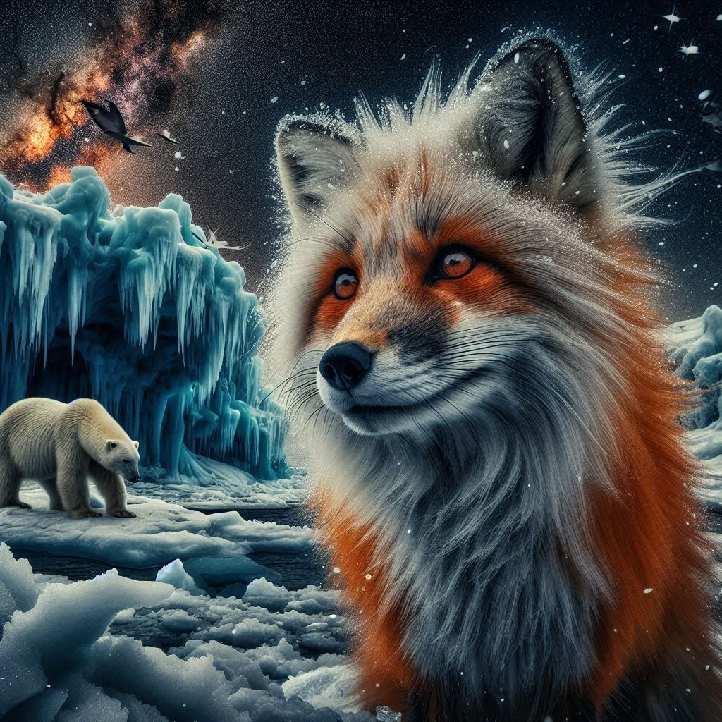 fox and bear  by @gladiator