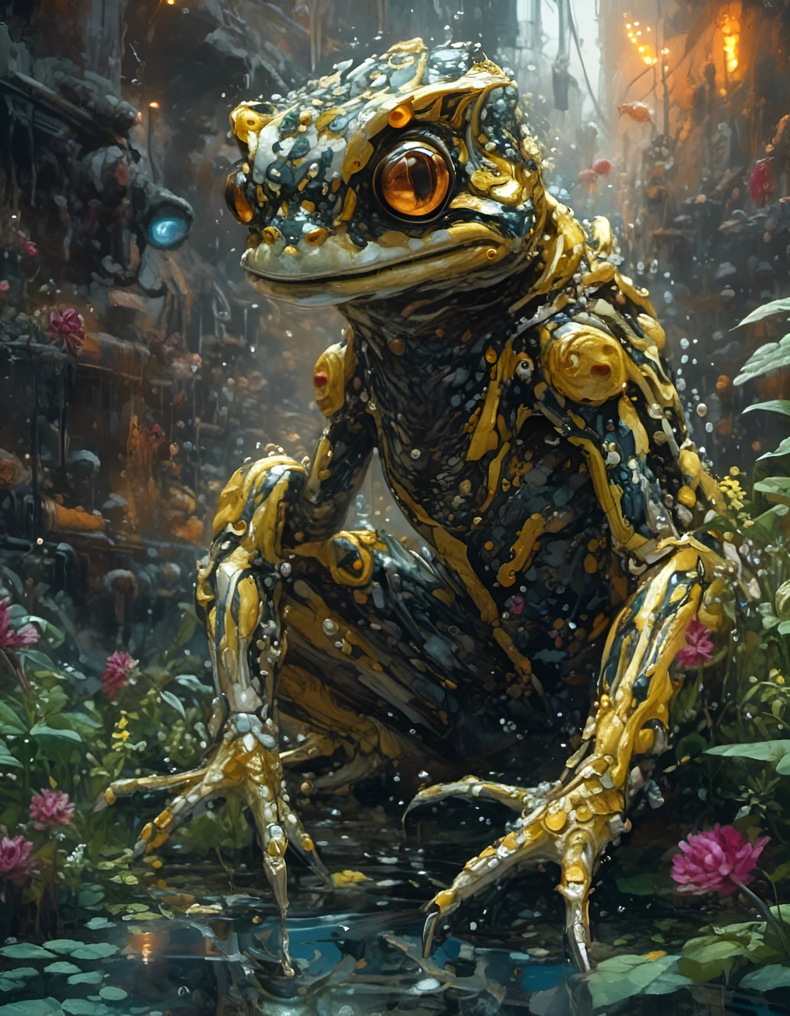 INCREDIBLE FROG ALIEN - AI Generated Artwork - NightCafe Creator