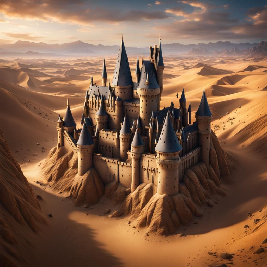 Hogwarts in the Sahara Desert   by @If_Moana_Hates_The_Sea