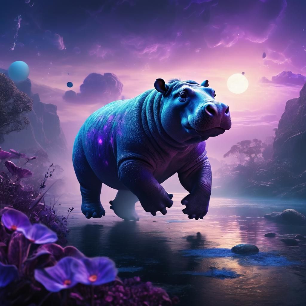 Hippo Cub's Flight Through Pluto's Atmosphere