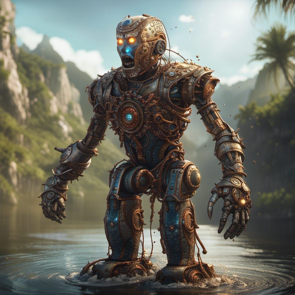 cast away, speace, shining, power, portrait robot
