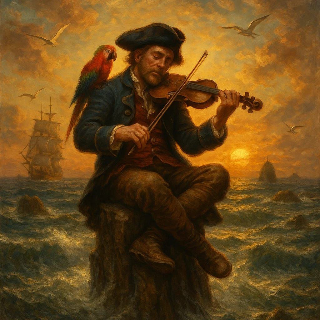 רב חובל מנגן על שוניות