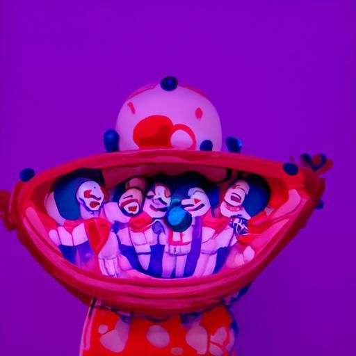 Happy Clowns - B - AI Generated Artwork - NightCafe Creator