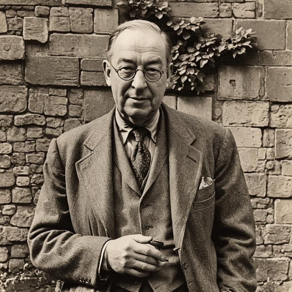 C.S.Lewis at Magdalen College - AI Generated Artwork - NightCafe Creator