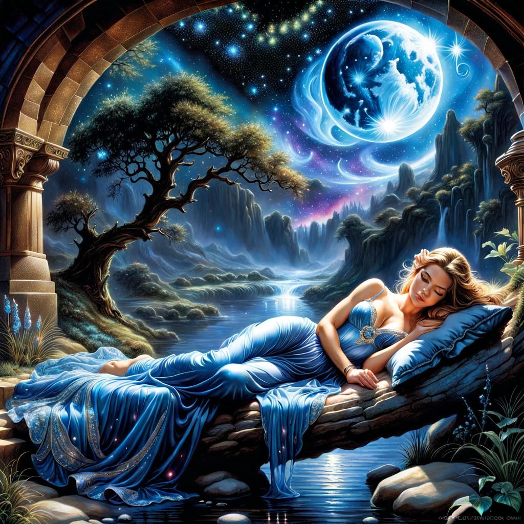 Sleeping Beauty  by @SmitAiArtist