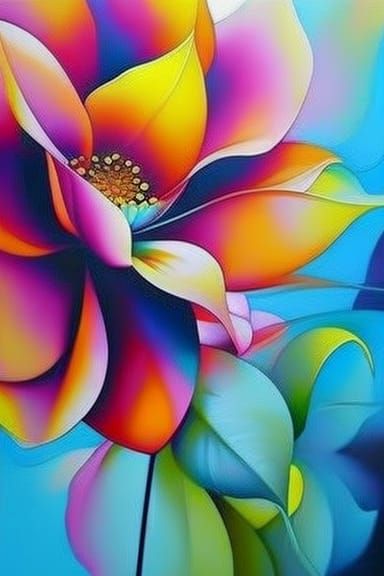 Fresh flowers in vibrant colors by Artgerm :: hyperrealistic...